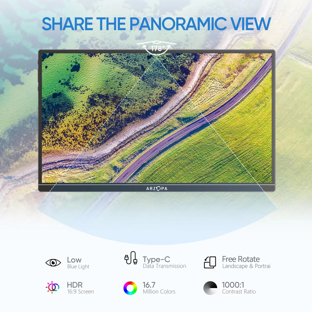 מסך נייד Full HD IPS