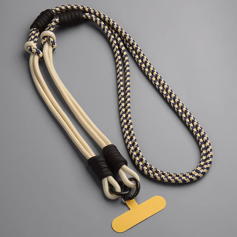 רצועה לטלפון בז'-שחור