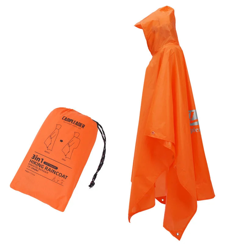 פונצ'ו גשם – כתום