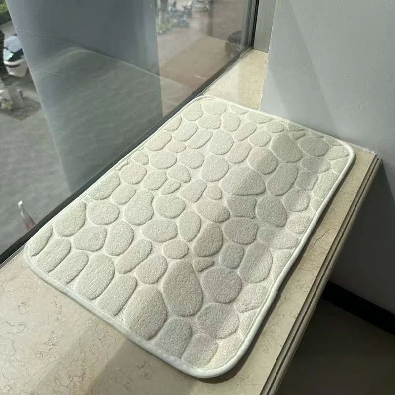 שטיחון אמבטיה בדוגמת אבנים