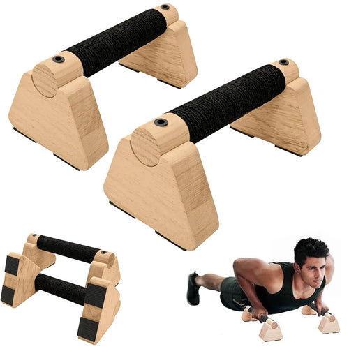 ידיות שכיבות סמיכה מעץ