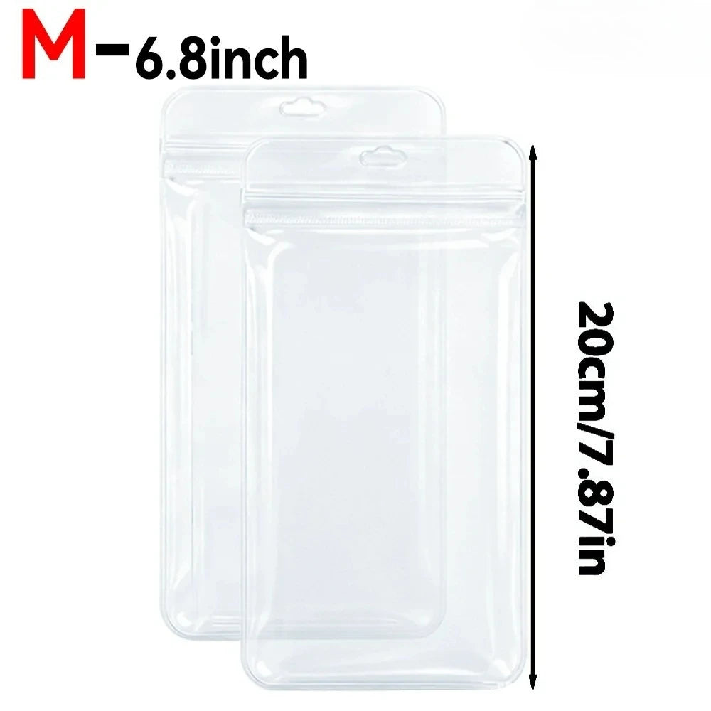 נרתיק שקוף עמיד למים לטלפון – M (עד 6.8")