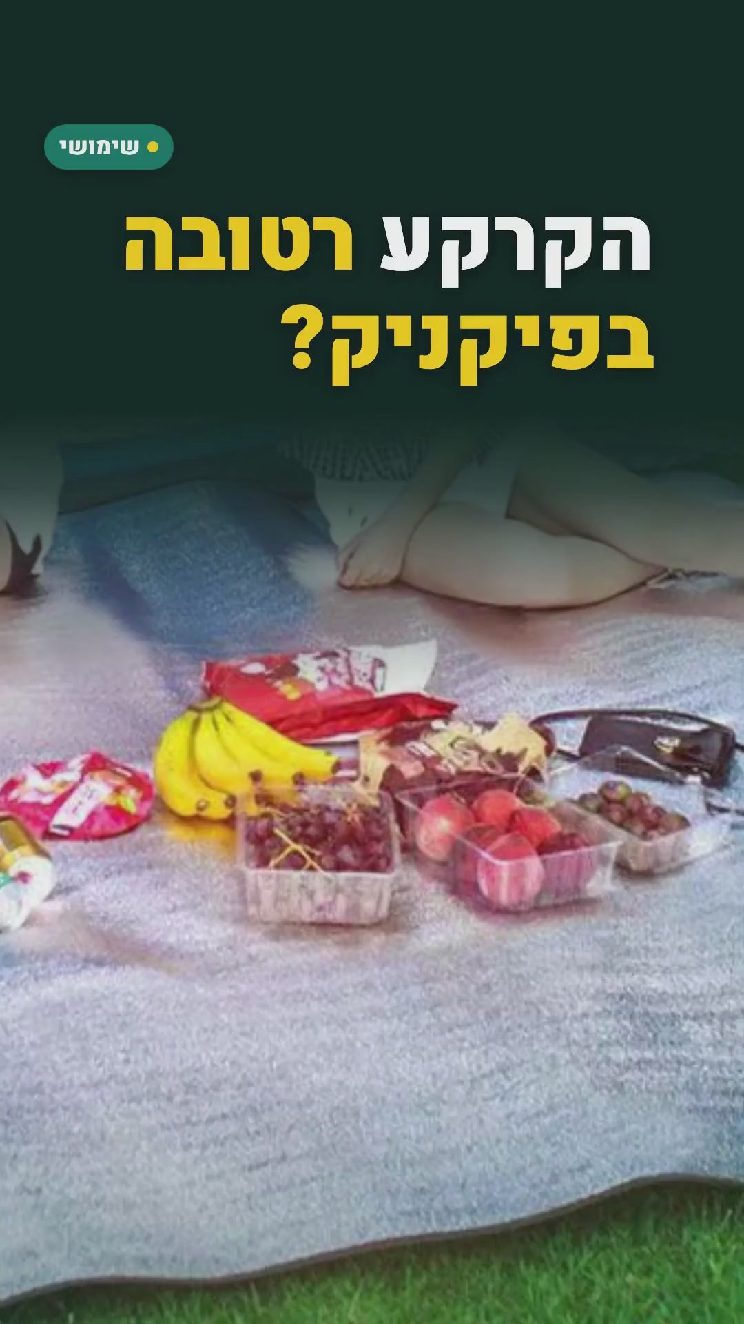מזרן קצף מתקפל עם שכבת אלומיניום – לפיקניק ולקמפינג – סרטון